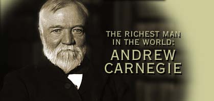 Click to read Carnegie's Gospel of Wealth, published in the North American Review, 1889